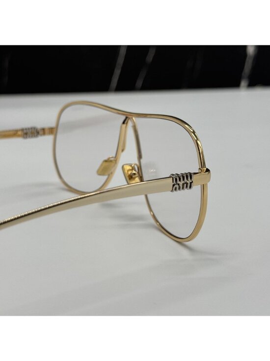 NEW MIU MIU MUA56S 5AK08N SUNGLASSES GOLD WOMEN MU A56S, SMU A56 EYEWEAR main image 10